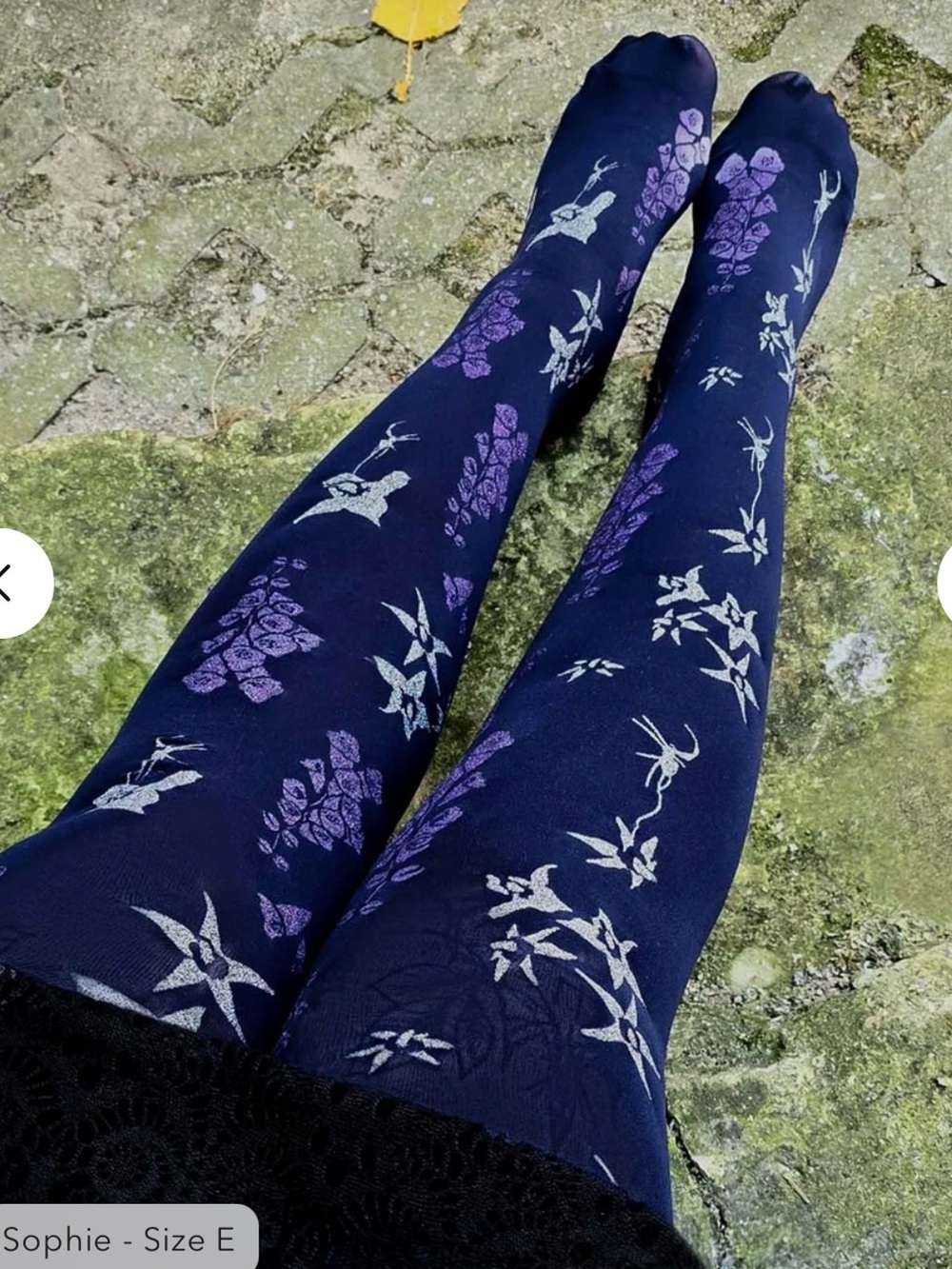 Snag Tights Sergia Goth Witchy Glitter 80 Denier Opaque Tights NEW